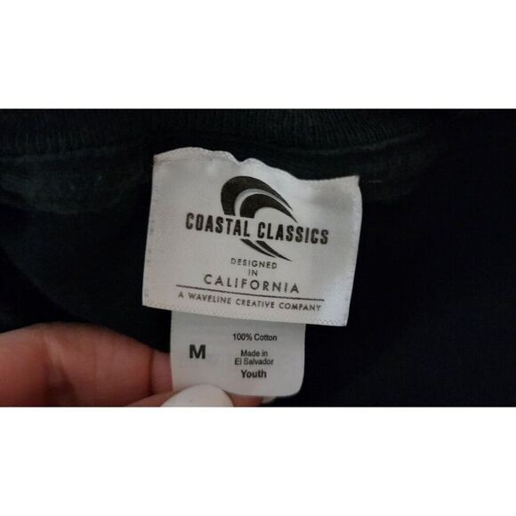 May the Surf Be With You Catalina Avalon Surf Co Tshirt Womens Size M Black - Picture 4 of 6